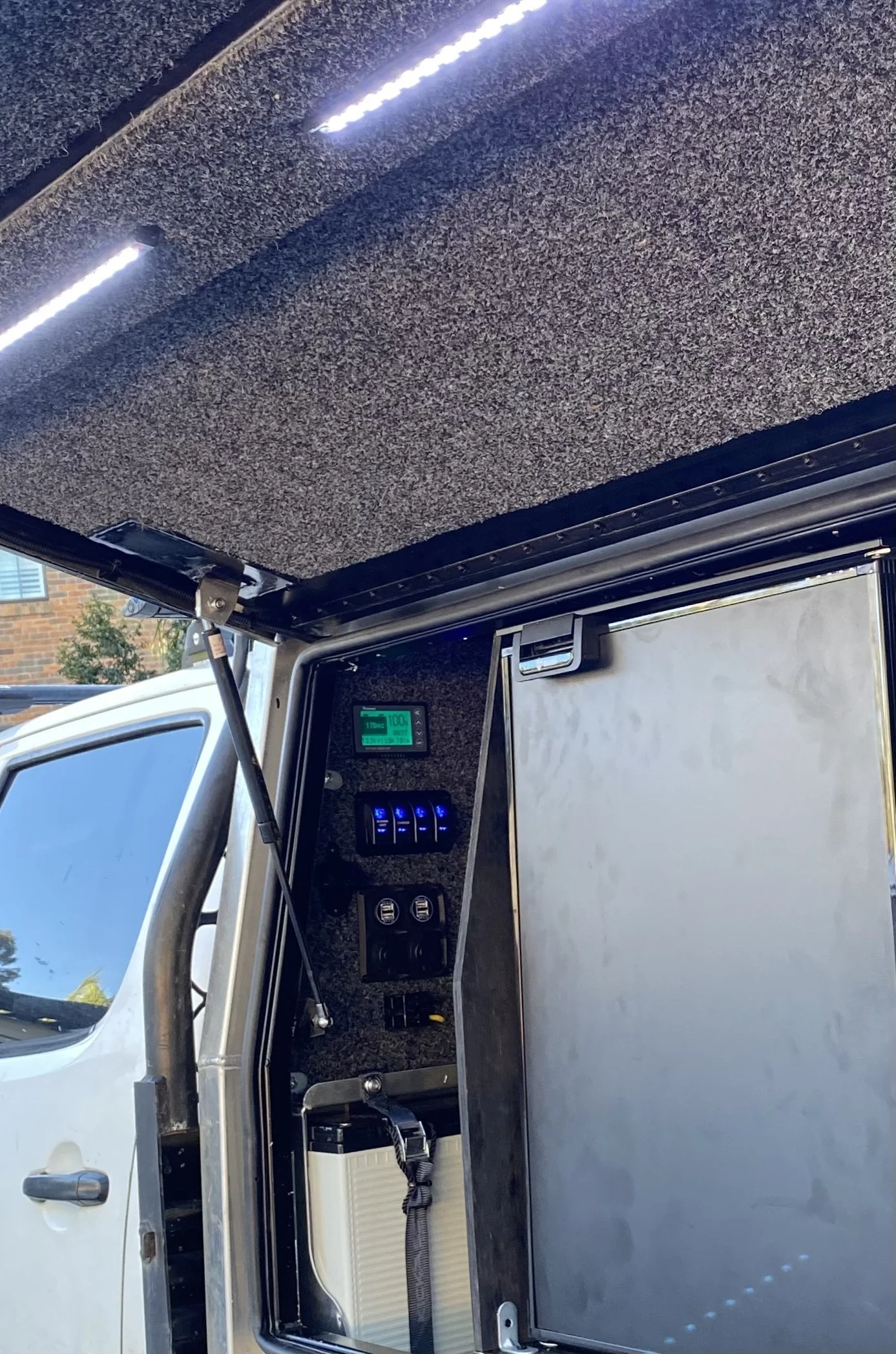 Toyota Hilux Camper with Dual Battery Setup