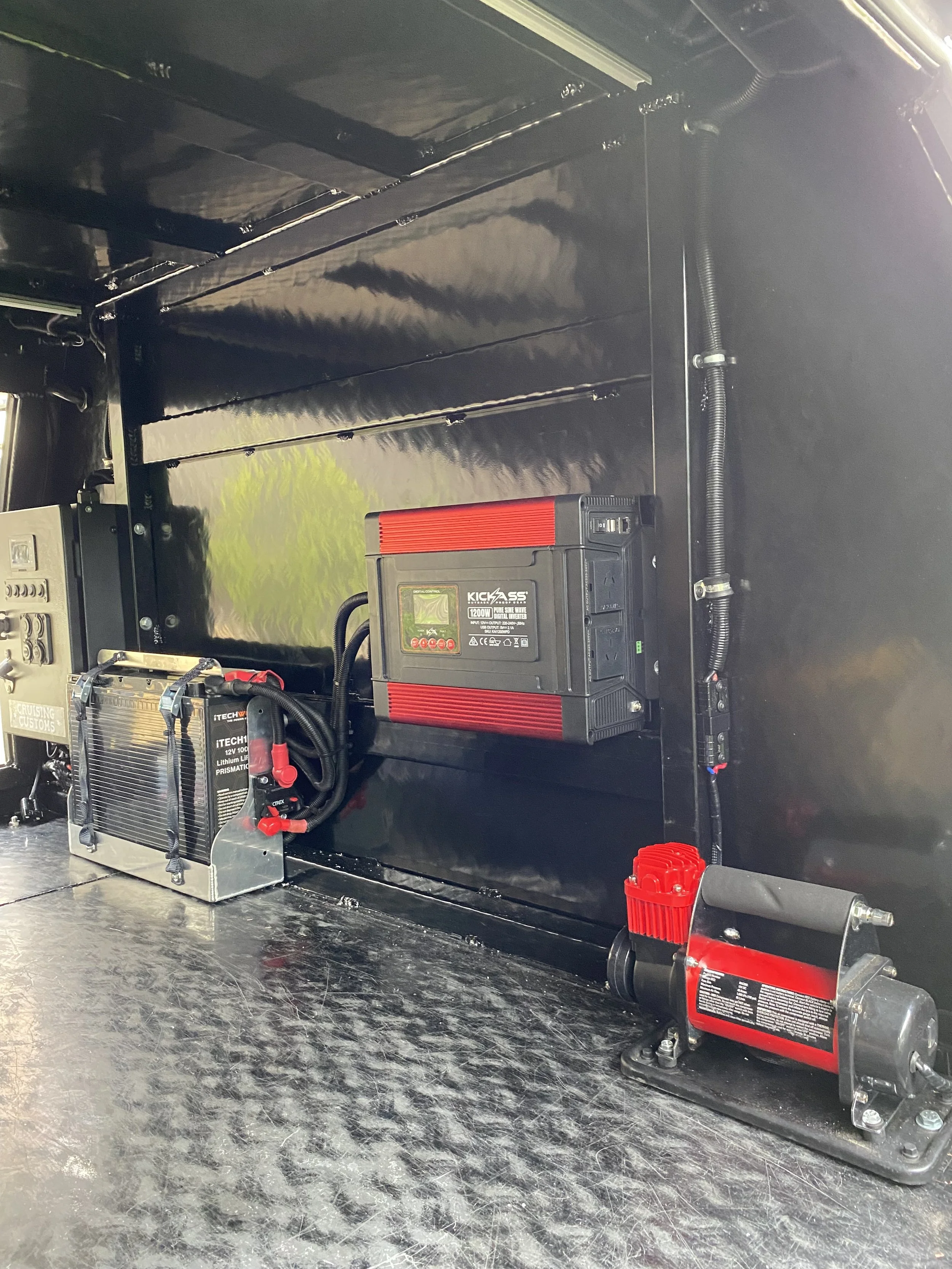 Ford Ranger canopy camper fitout with dual battery system