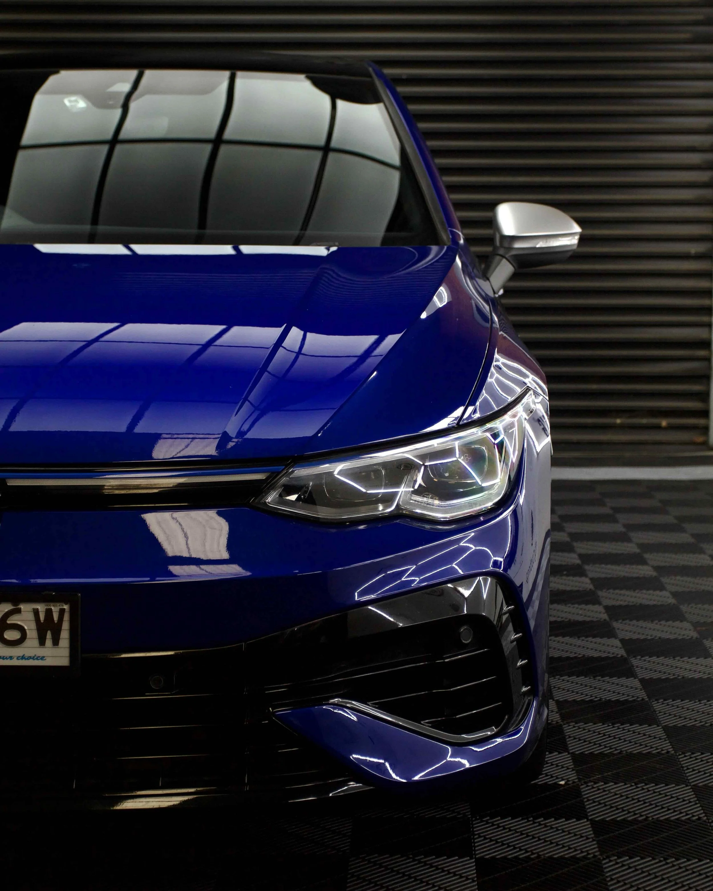 Blue VW Golf R Ceramic Window Tint Installation Penrith Nano Ceramic Tint