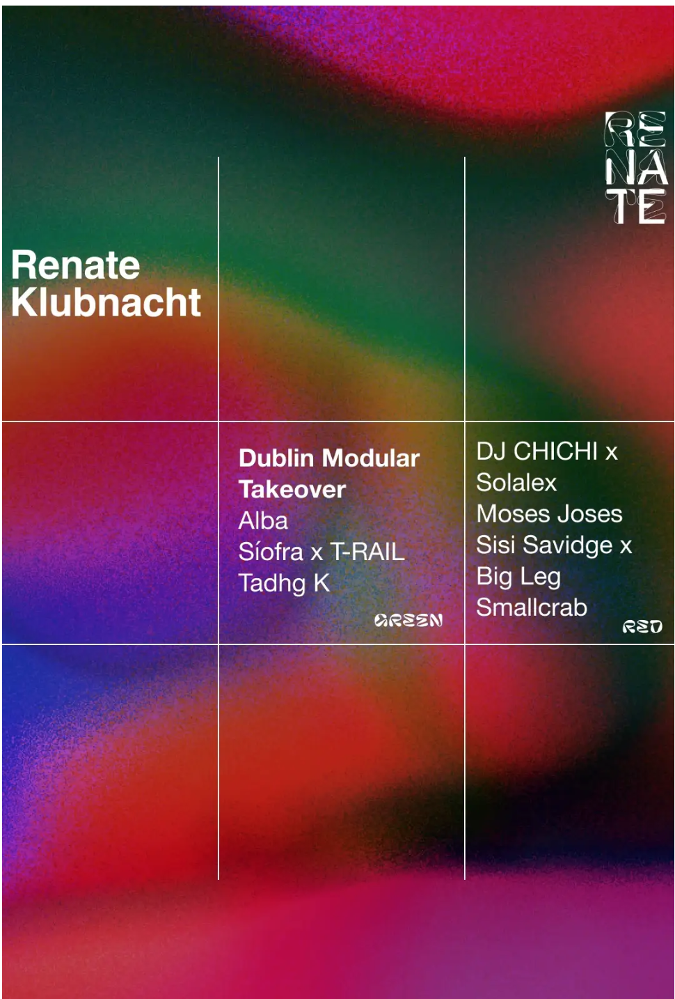 Renate Klubnacht w/ Dublin Modular Takeover&nbsp;