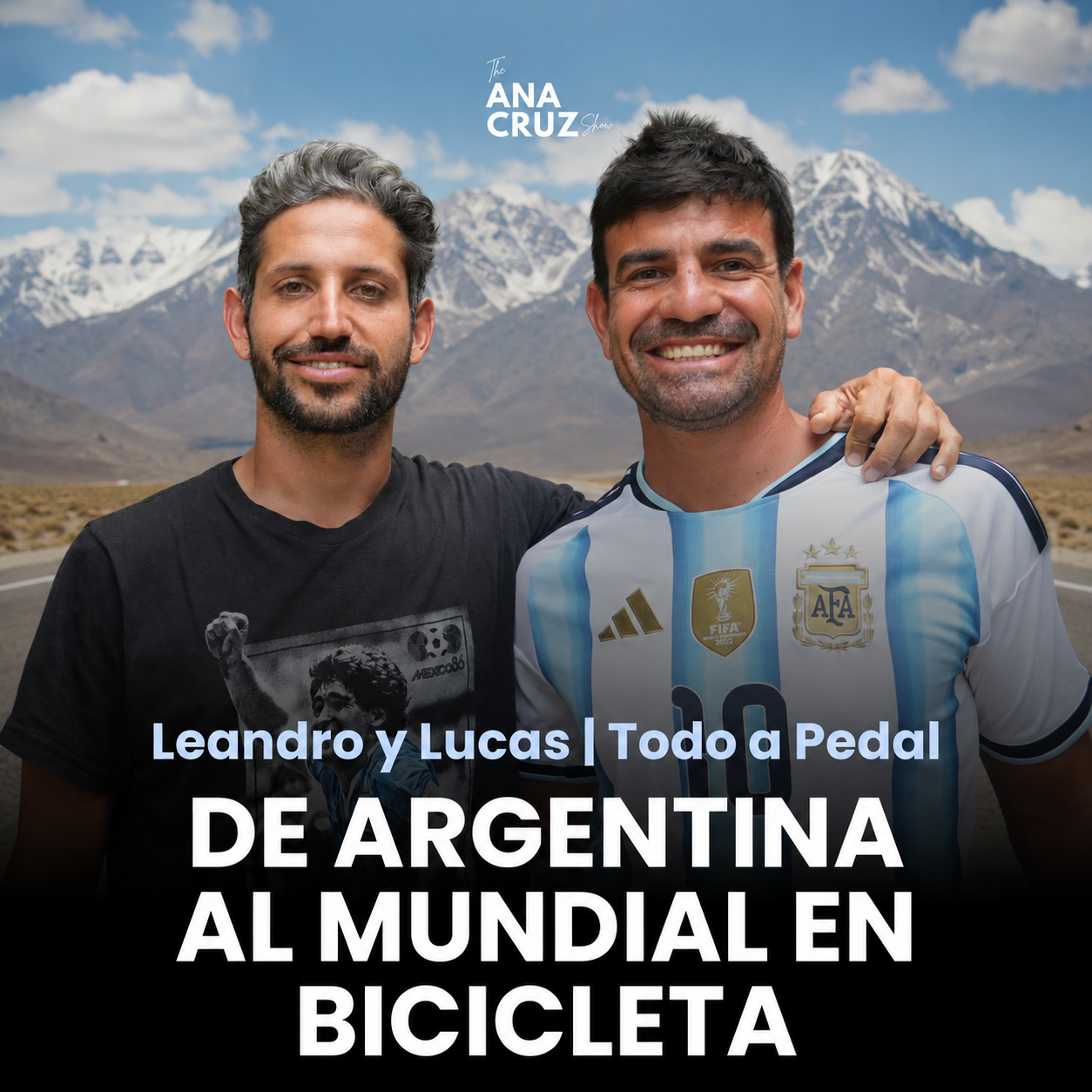 De Córdoba al Mundial en bicicleta: Lucas y Leandro, los argentinos de Todo a Pedal que siguen a Messi y a la Selección