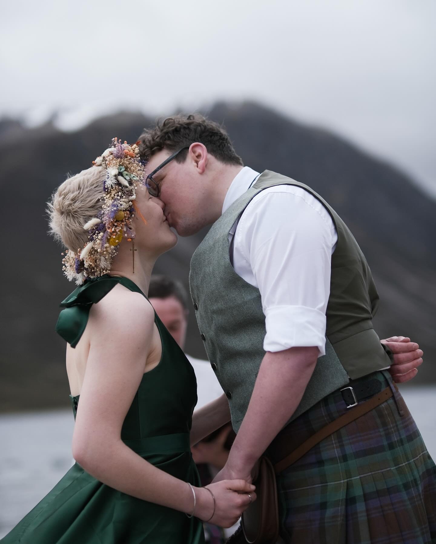 🤍 John &amp; Emily 🤍

Congratulations on your first wedding anniversary. You cycled a long way to marry at beautiful Loch Einich in the Cairngorms, a remote and romantic location surrounded by the mountains. Enjoy celebrating on this special day! ?