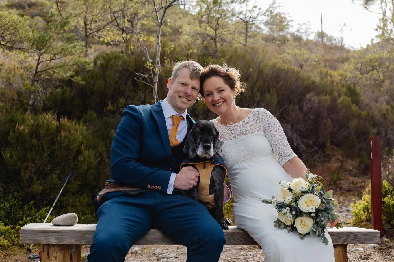 🤍 Mark &amp; Sam 🤍

A slightly belated but very heartfelt, happy anniversary 🥂 
Such a beautiful wedding and a glorious sunny day ☀️

Thank you to @simonesmithphotography  and @highlandcelebrantonie for making it such a special ceremony.

#wildsco