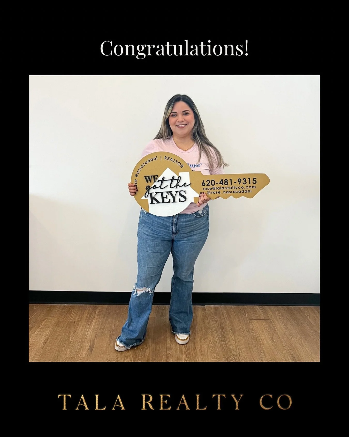 Congratulations to Rose&rsquo;s buyer on her new home purchase! 🥂
.
.
.
Rose Nasrazadani
Real Estate Team
Tala Realty Co
Rose@talarealtyco.com
620.481.9315
816.213.4724