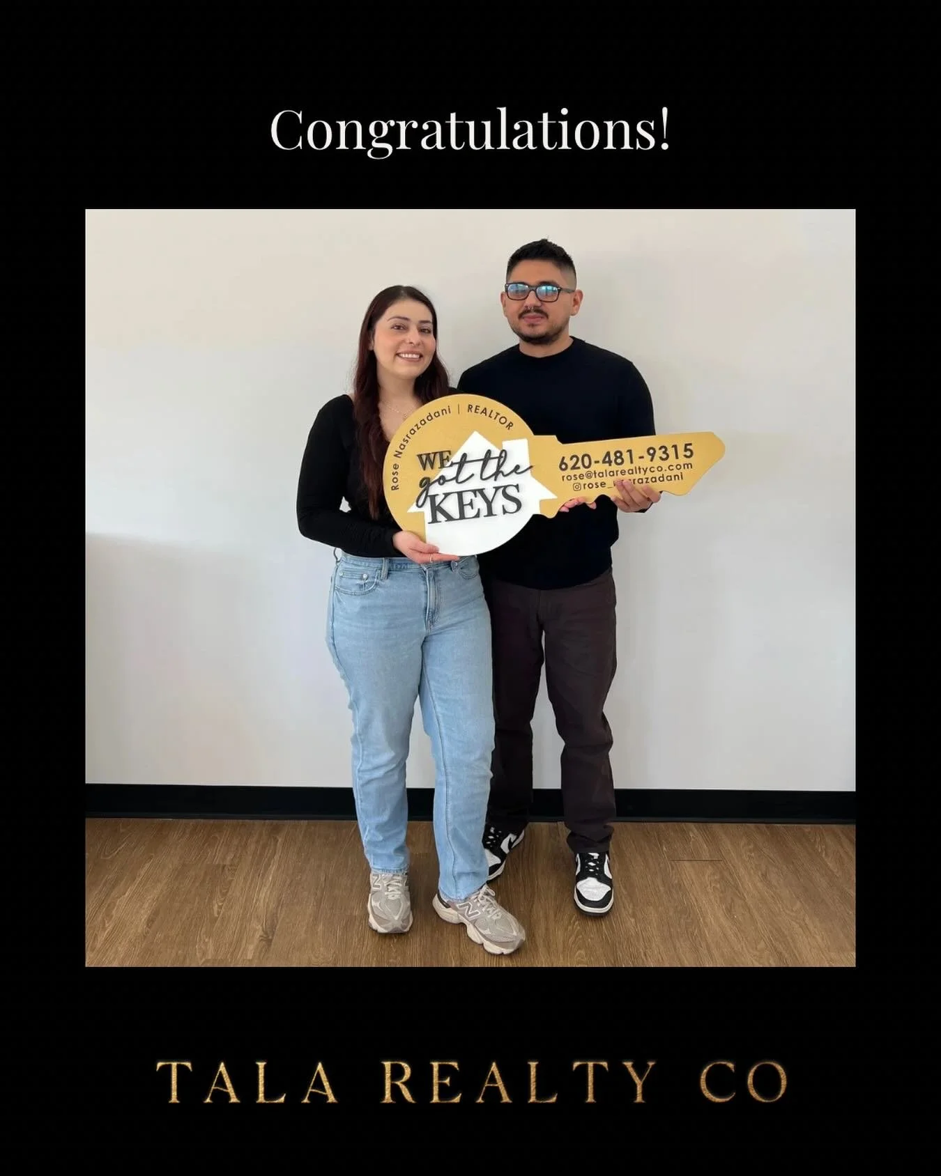 Congratulations to Rose&rsquo;s clients on closing on their new home! 🥂🍾🔑
.
.
.
Rose Nasrazadani
RN Real Estate
Tala Realty Co
Rose@talarealtyco.com
620.481.9315
816.213.4724