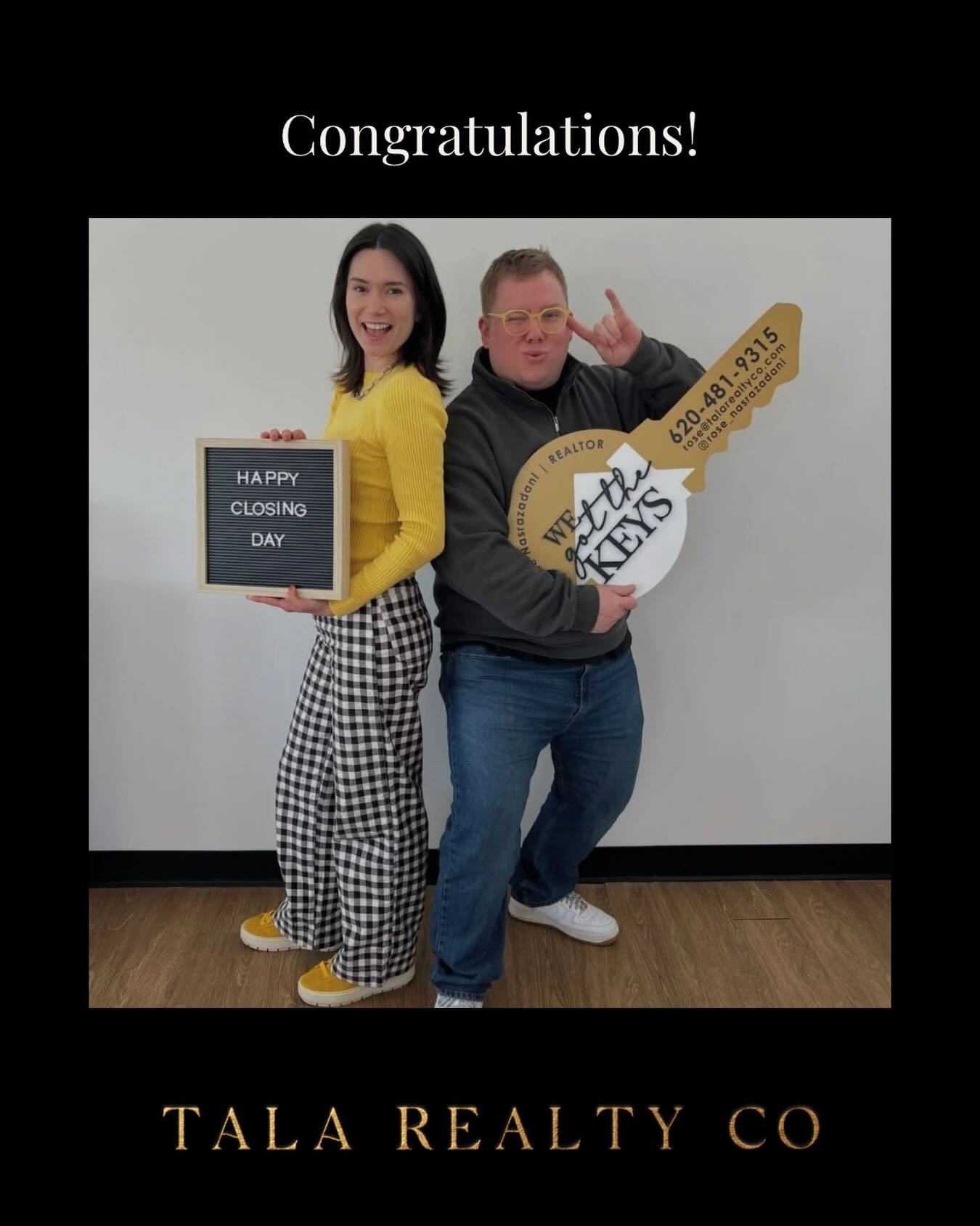 Congrats to this couple on their first home purchase! We are SO excited for you! 🎉🍾🔑