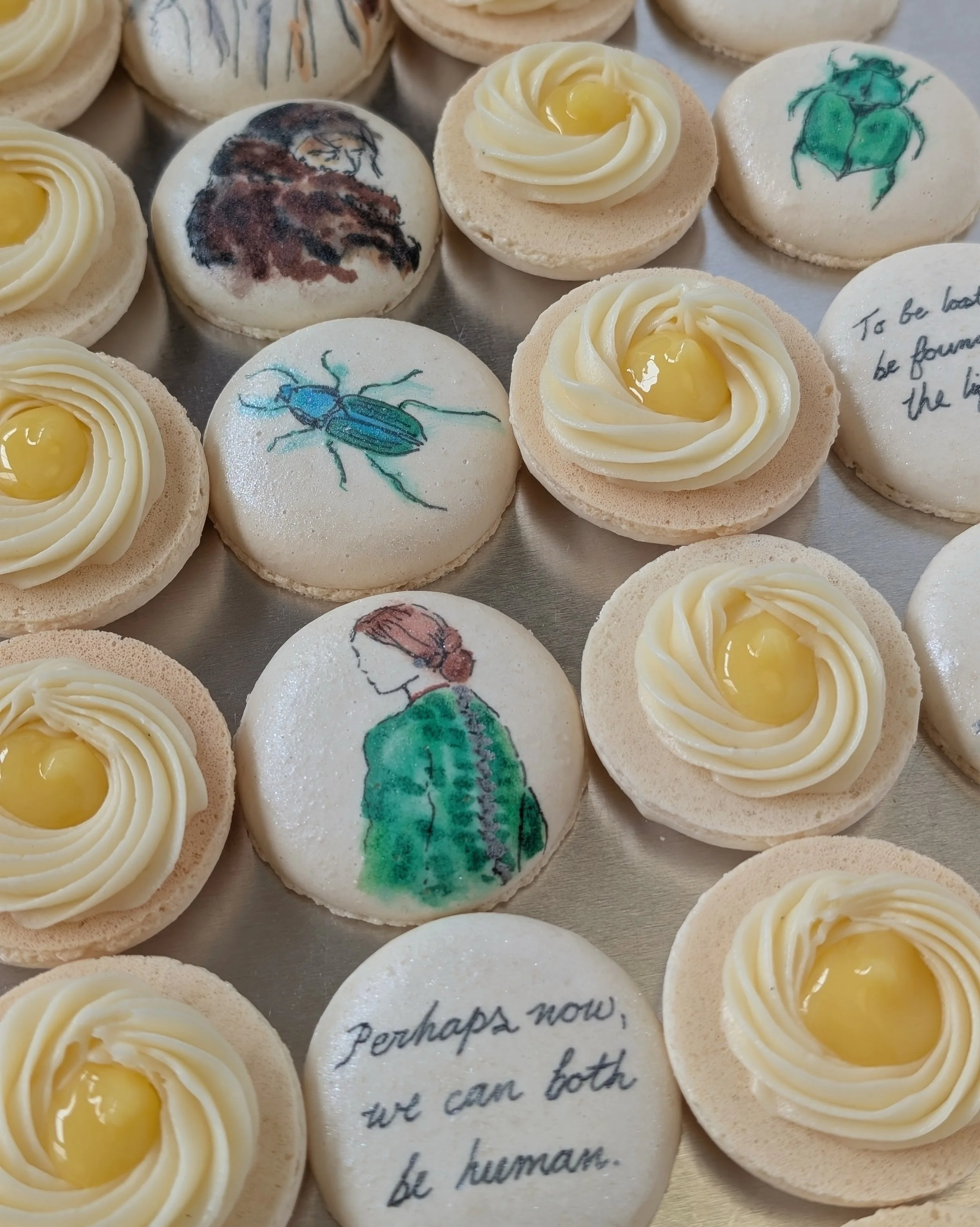 Guillermo del Toro’s Frankenstein Cake &amp; Macarons