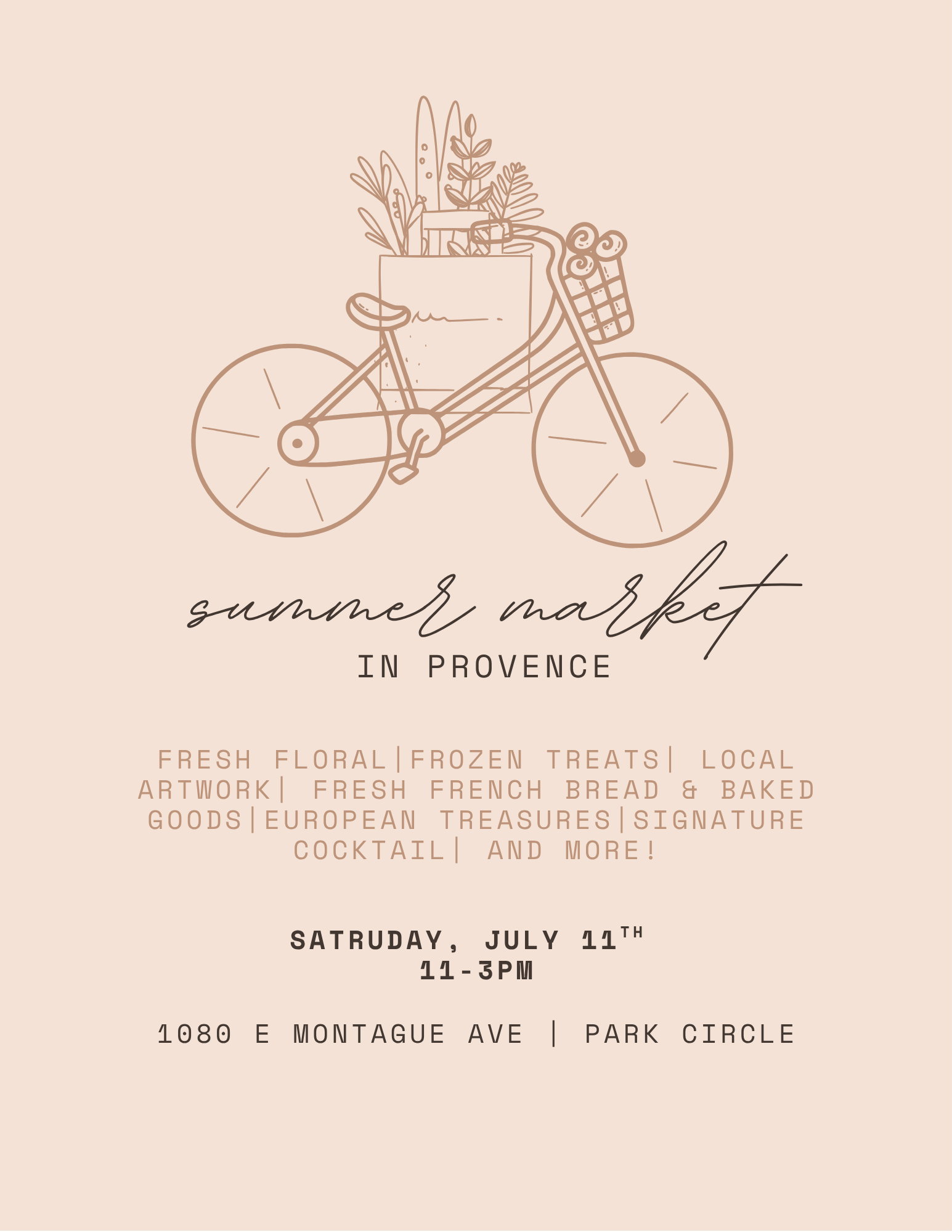 Second Saturday at Digs Charleston in Park Circle- A Summer Market in Provence