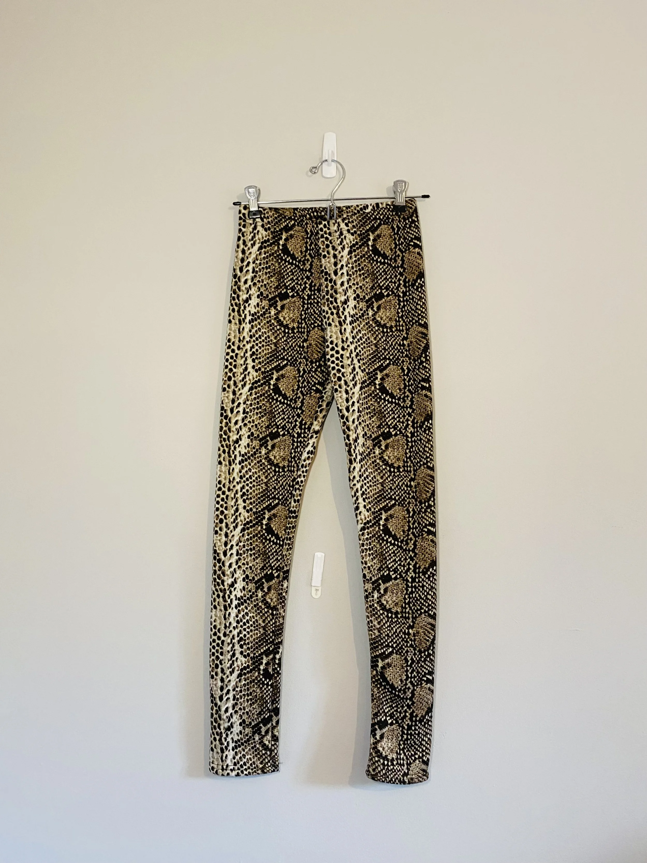 Fleece Leggings (XS/S) — Plaid and Paper