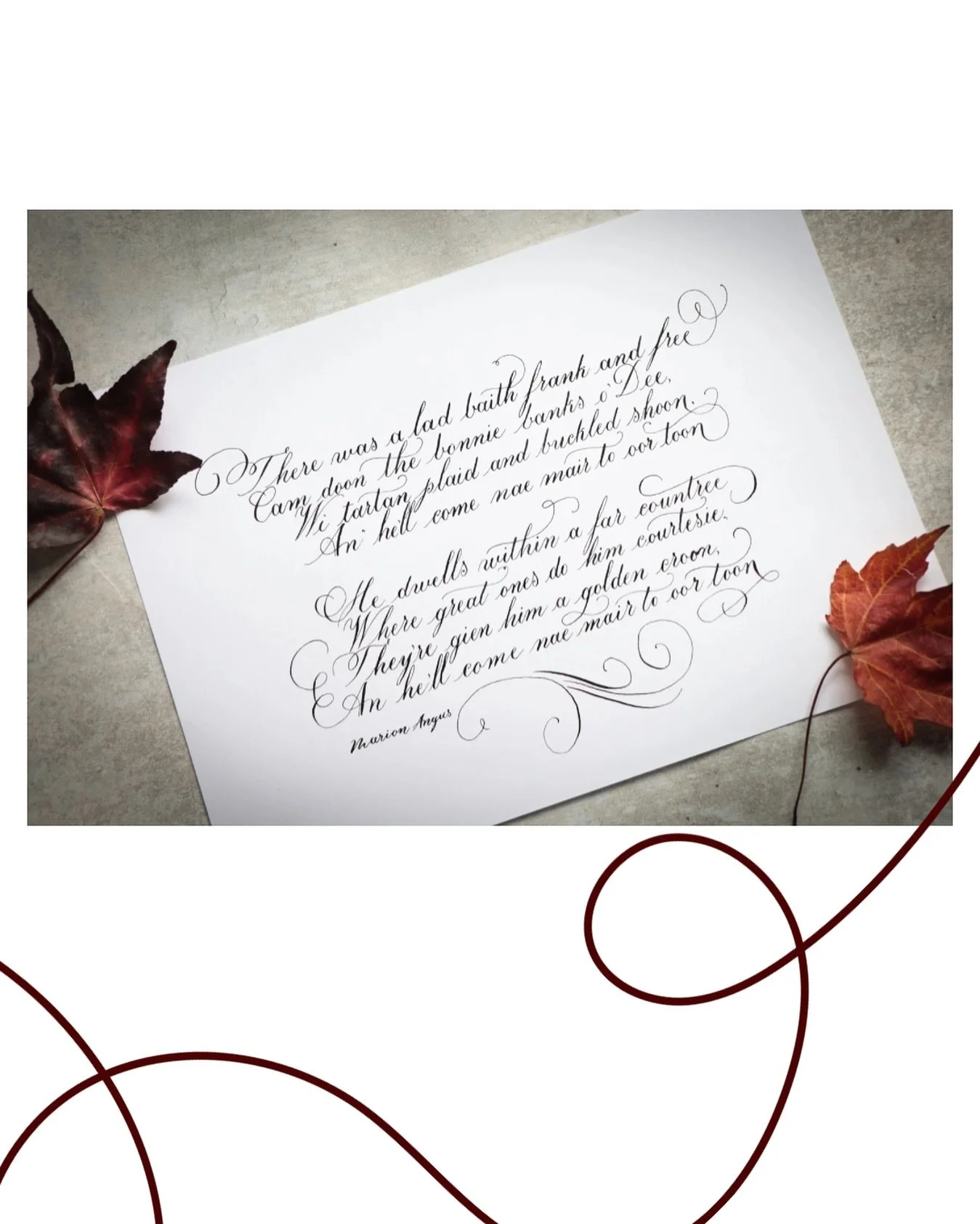 Some one was singing
Up a twisty stair,
A fragment of a song, One sweet, spring day, When twelve o&rsquo;clock was ringing, Through the sunny square &ndash;

&lsquo;There was a lad baith frank and free,
Cam&rsquo; doon the bonnie banks o&rsquo; Dee
W