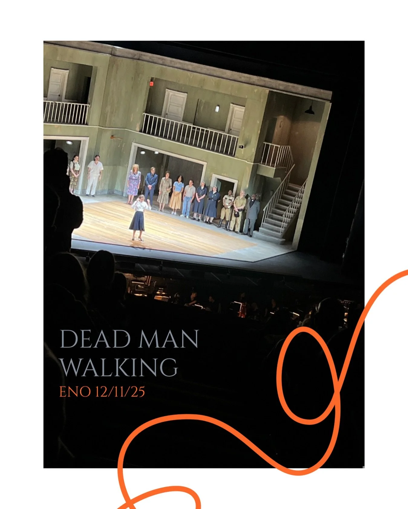 It&rsquo;s lovely to sneak away from domestic duties occasionally, and this week I attended Dead Man Walking @ENO.
It&rsquo;s been on my list to go to for a while, so when the stars aligned- I jumped!
Firstly -and for the sake of brevity almost the o