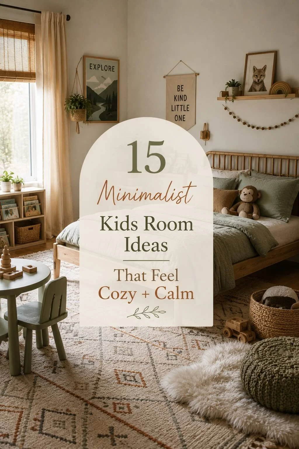 Cozy kids minimalist kids room ideas