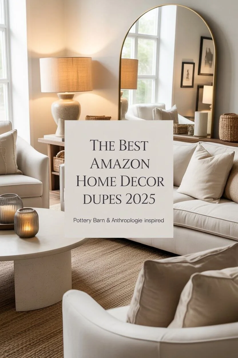 The Best Amazon Home Decor Dupes for 2025 (Pottery Barn, RH &amp; Anthropologie Inspired)