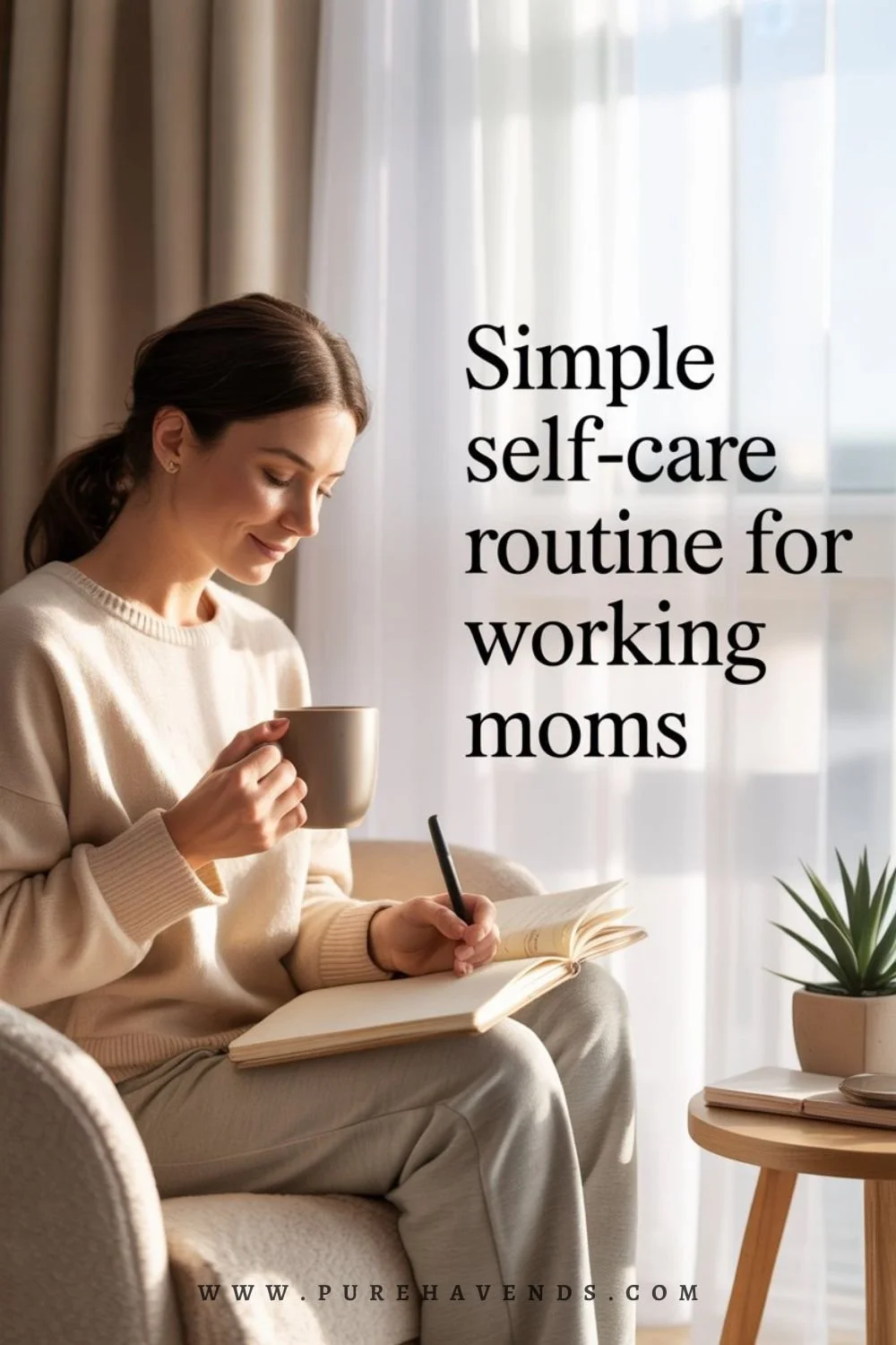 A Simple Self-Care Routine As a Working Mom (Realistic &amp; Easy to Stick To)