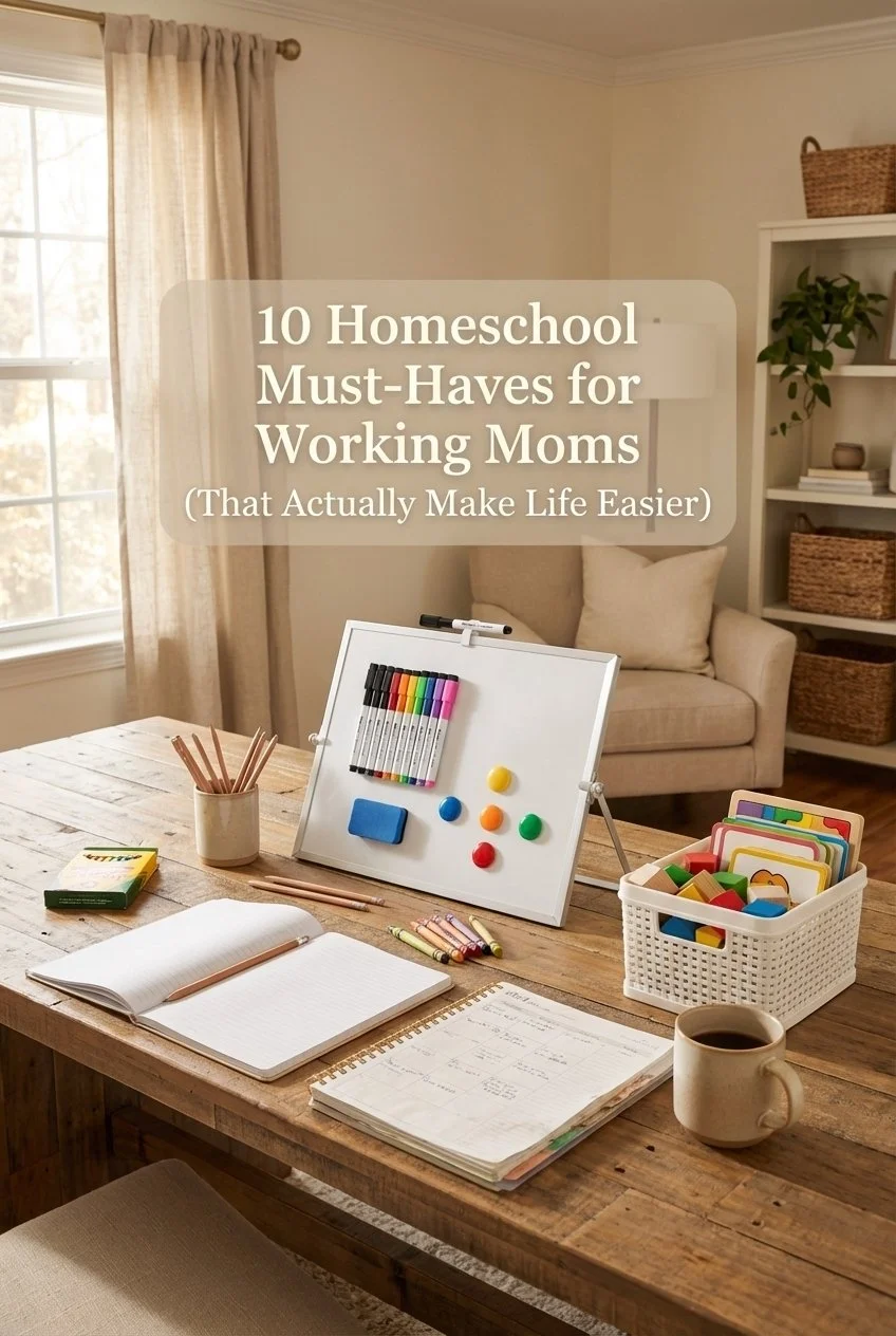 Homeschool Must Haves for Working Moms (10 Essentials That Make Life Easier)