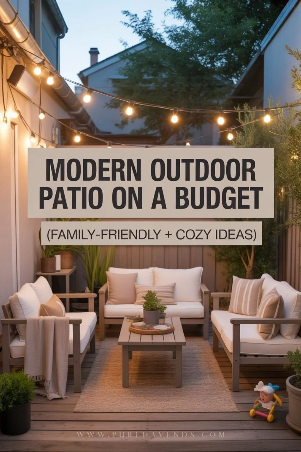 Modern Outdoor Patio Furniture on a Budget (Family-Friendly Setup Ideas)