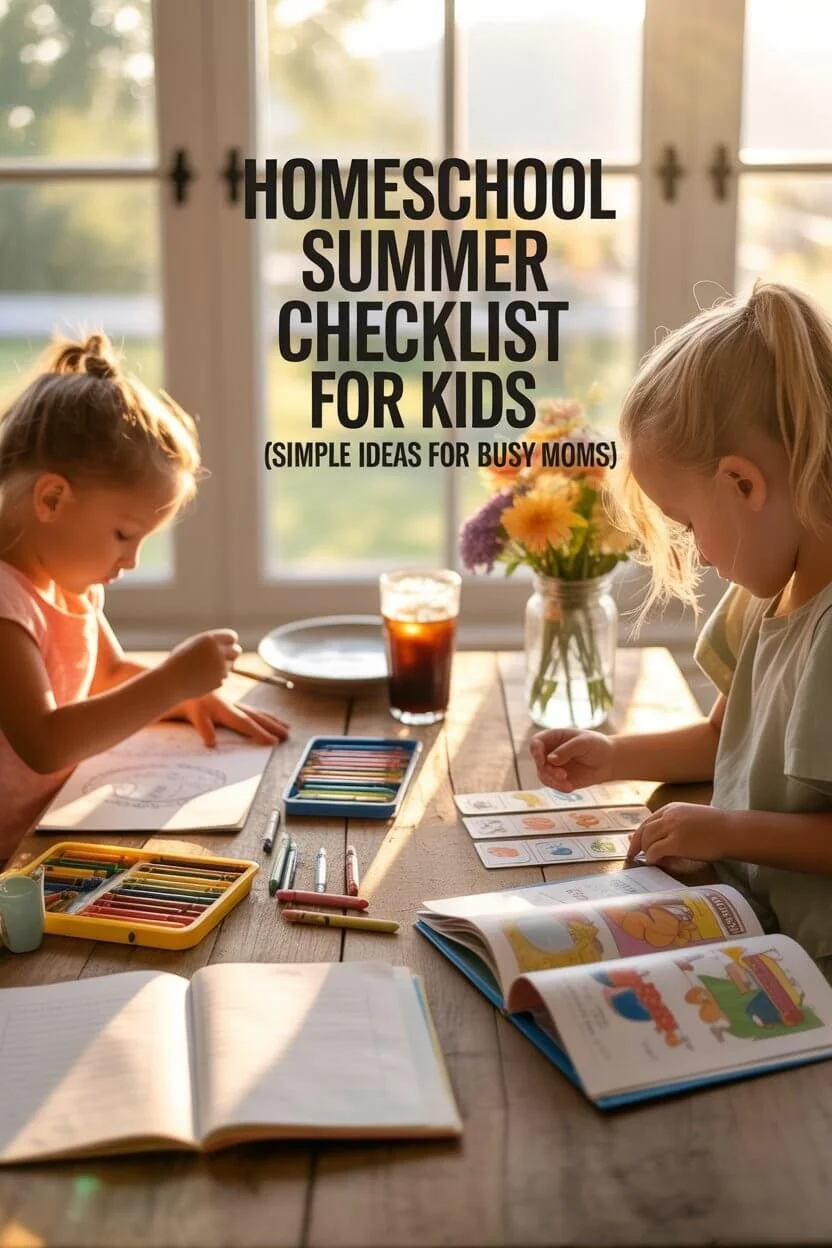 Homeschool Summer Checklist for Kids (Simple Ideas for Busy Moms)
