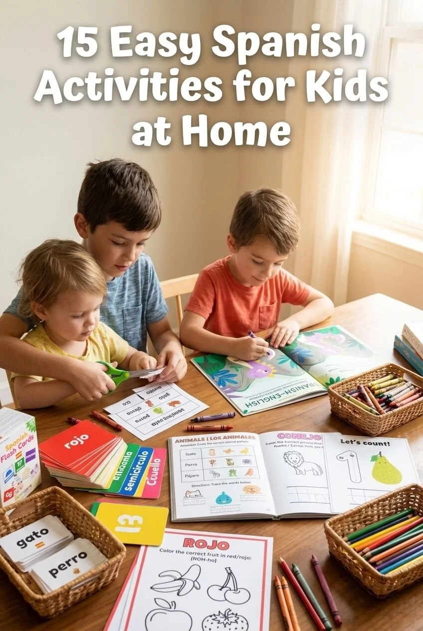 15 Easy Spanish Activities for Kids at Home (Fun Ideas for Busy Moms)