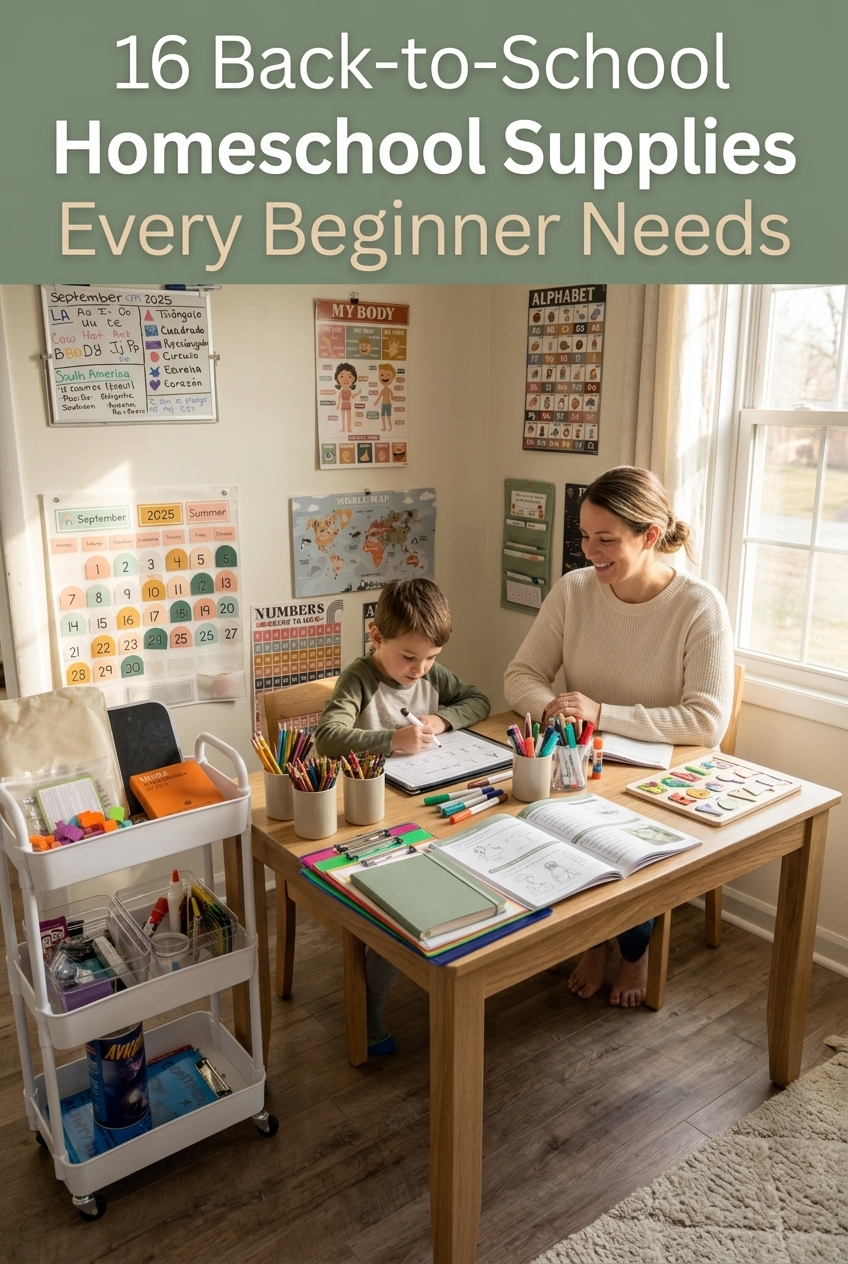 16 Back-to-School Homeschool Supplies Every Beginner Needs