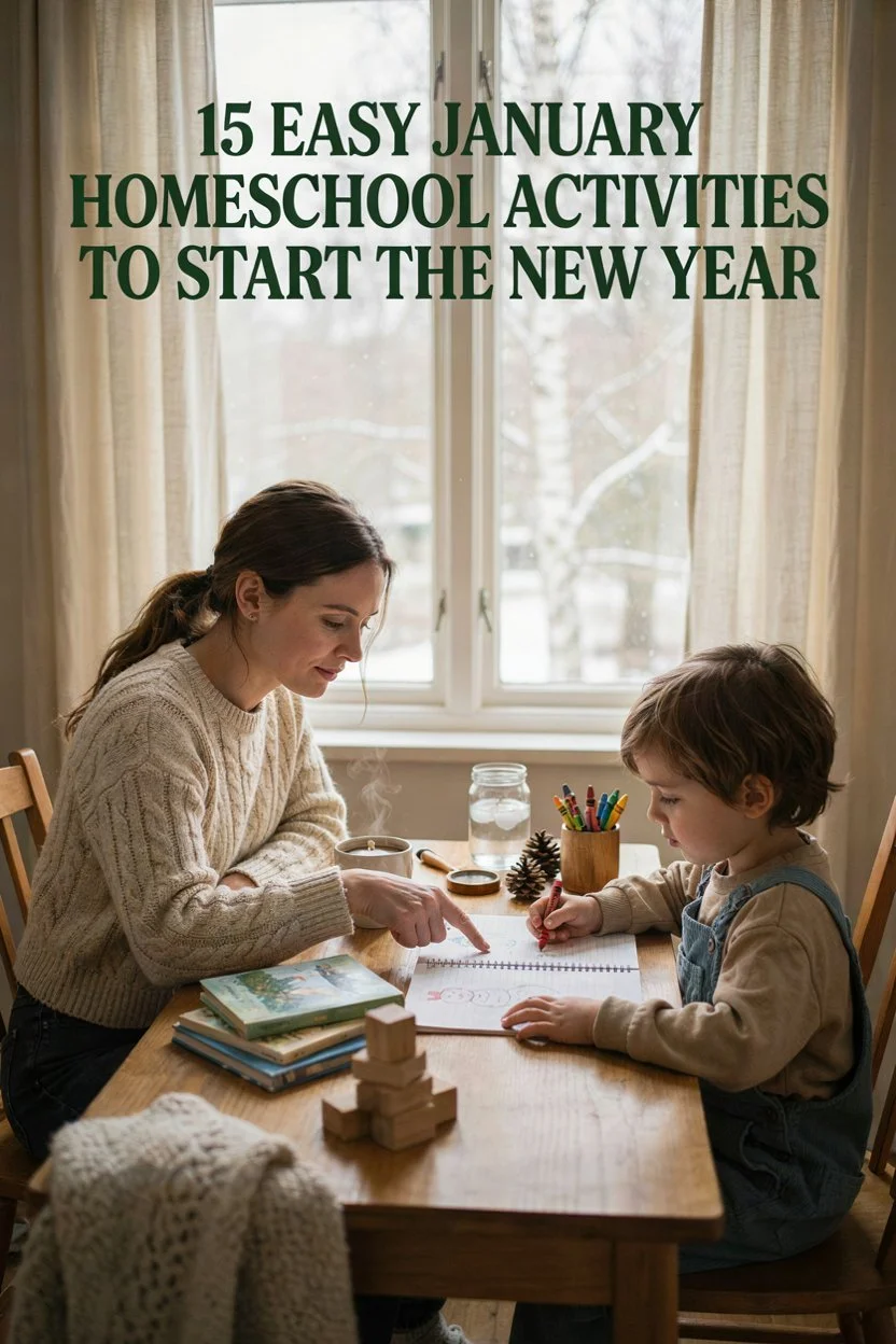 15 Easy January Homeschool Activities to Start the New Year