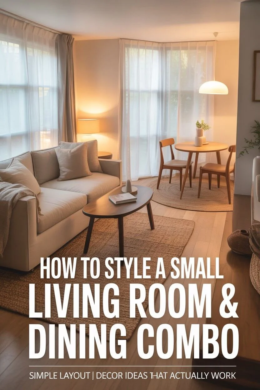 Small Living room and dining room