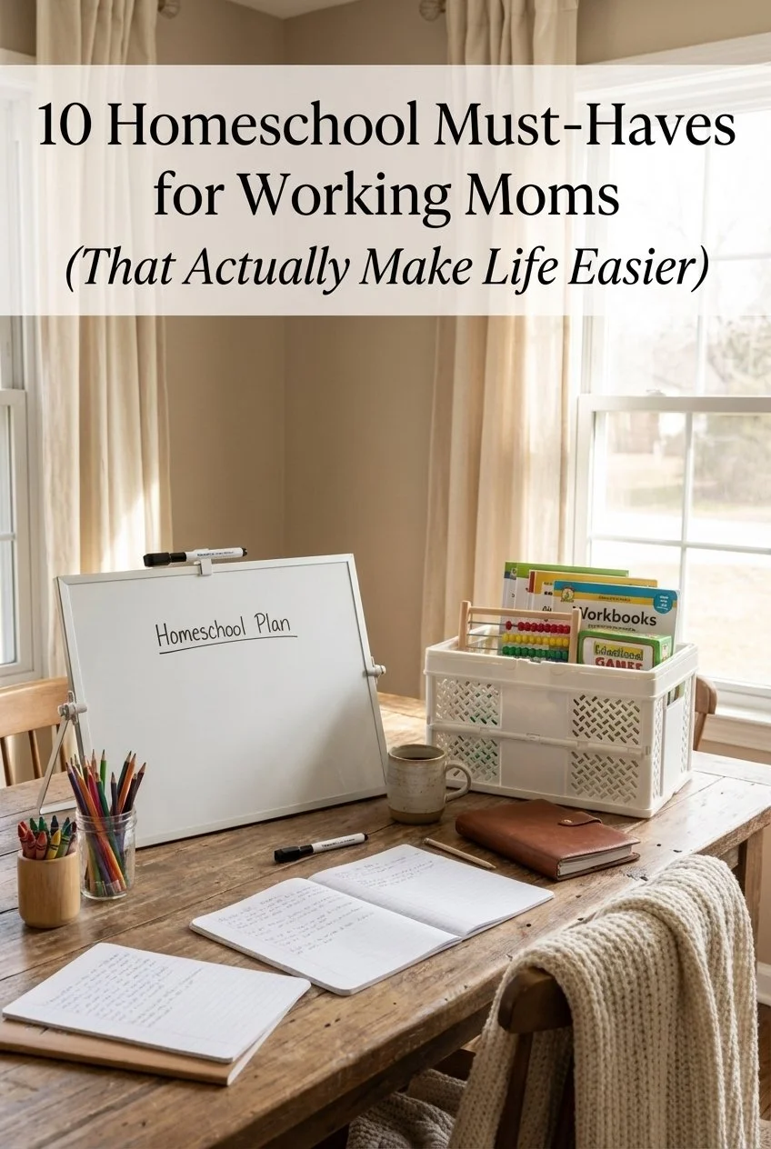 Homeschool essentials for busy moms