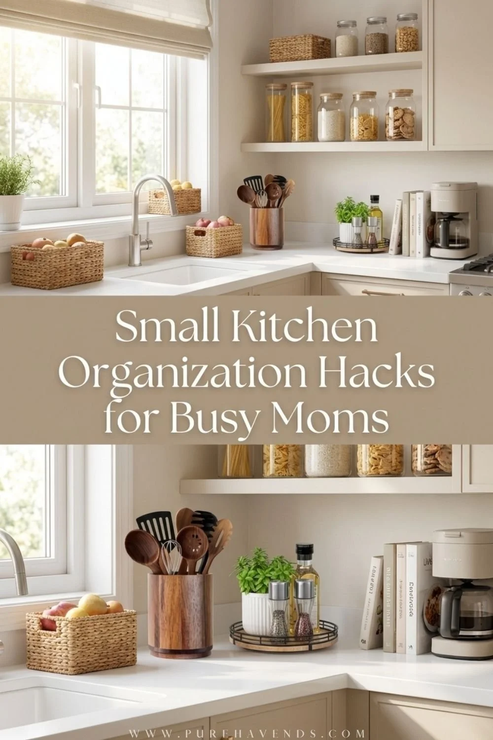 Small Kitchen Organization hacks for busy moms