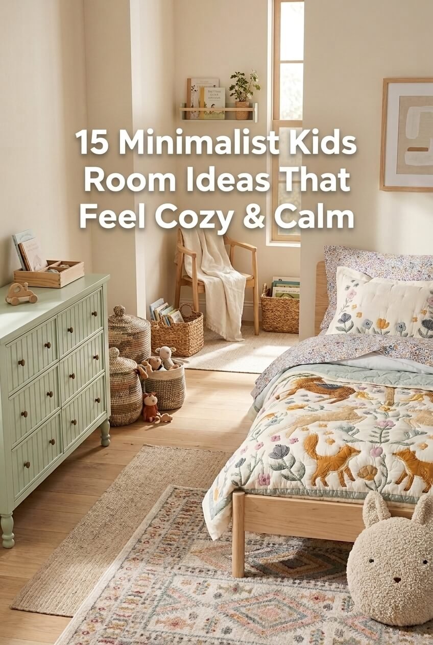 Cozy minimalist kids room