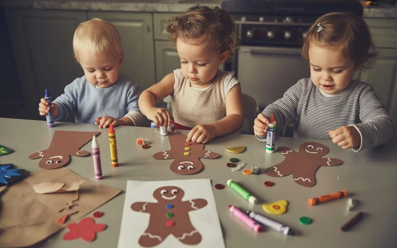 Gingerbread Man Paper Craft for kids