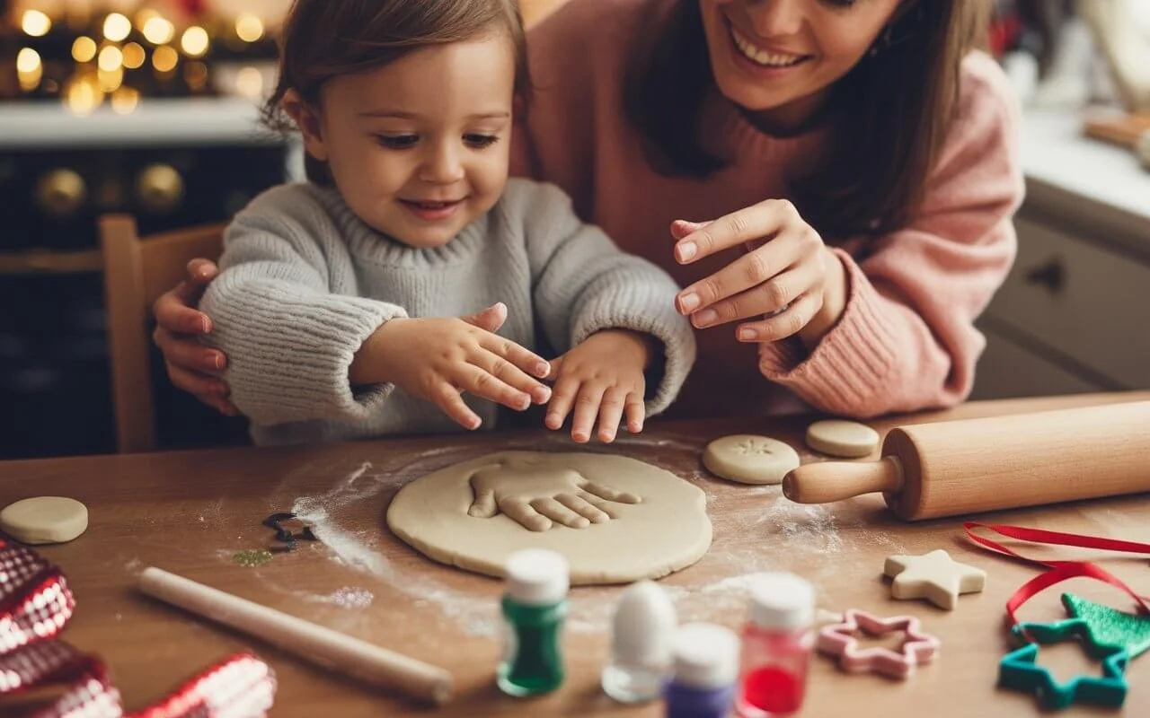 Salt Dough Handprint Ornaments
