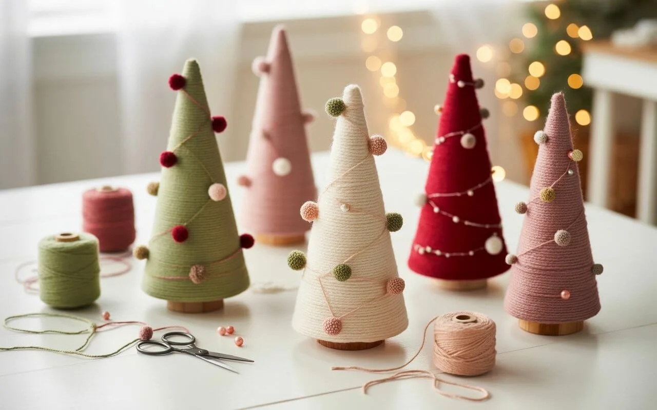 Yarn Christmas Tree for kids