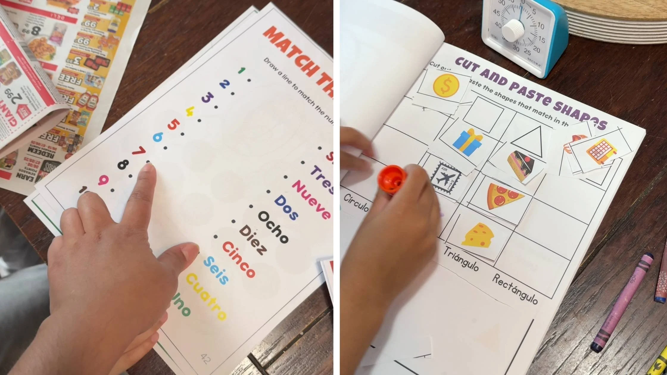 Spanish activity for kids