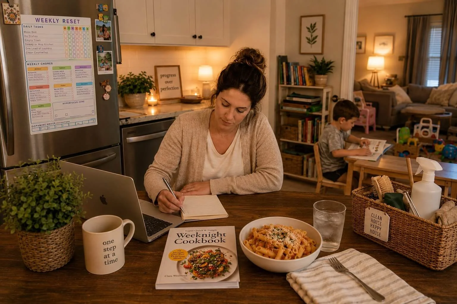 Working mom cleaning schedule
