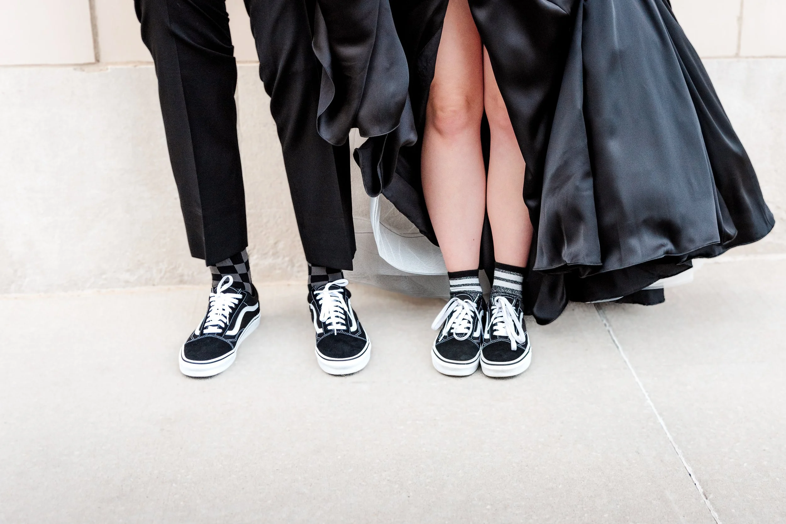 Kansas City Alternative Couple Wedding Shoes