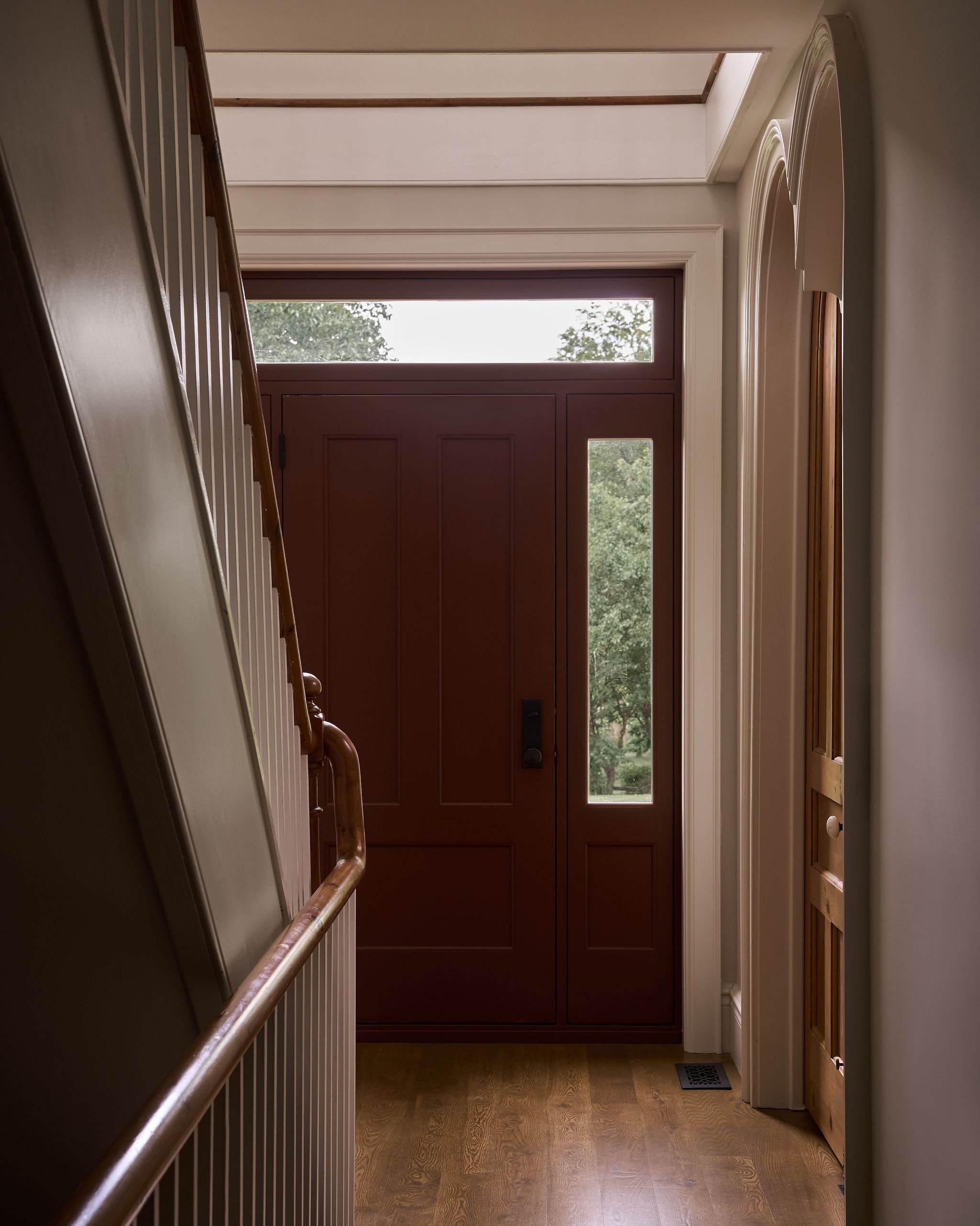 03 Modern Farmhouse Solid Wood Front door transom.jpg