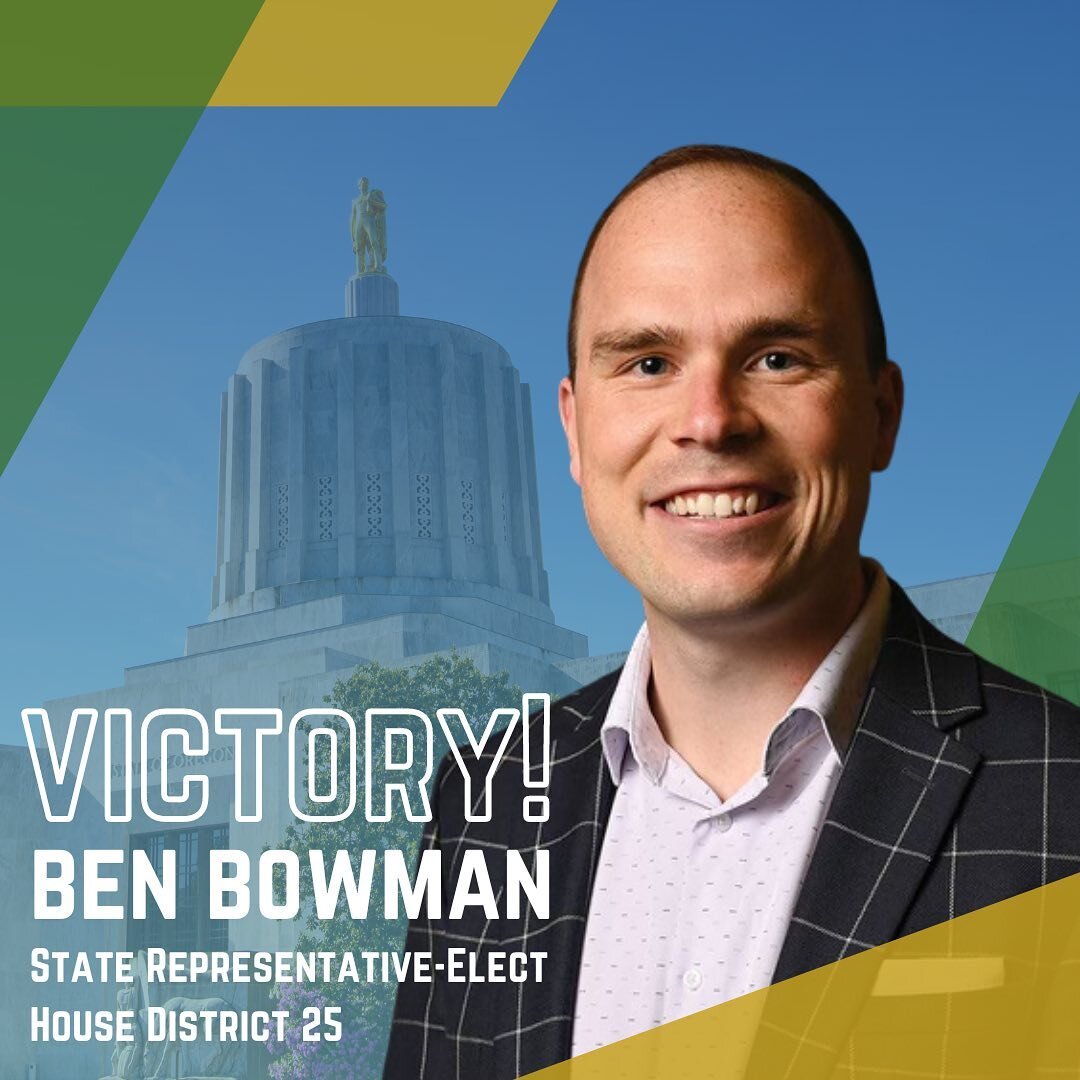 We did it! On November 8, I was elected as the next State Representative for Oregon House District 25 with over 65% of the vote. 

To everyone who believed in me, encouraged me, and helped me along this journey: thank you so much. I am so grateful fo