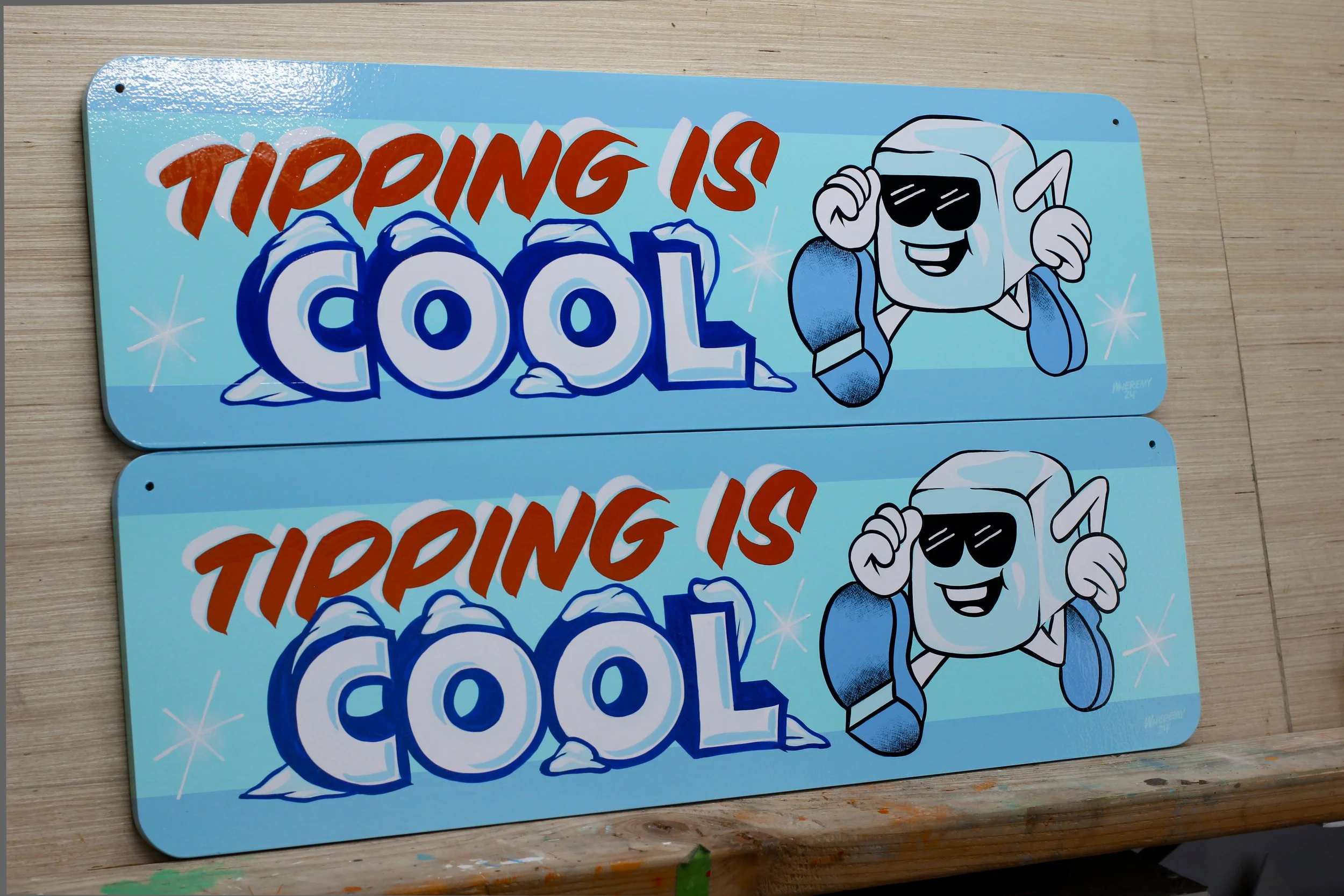 Tipping is Cool Sign