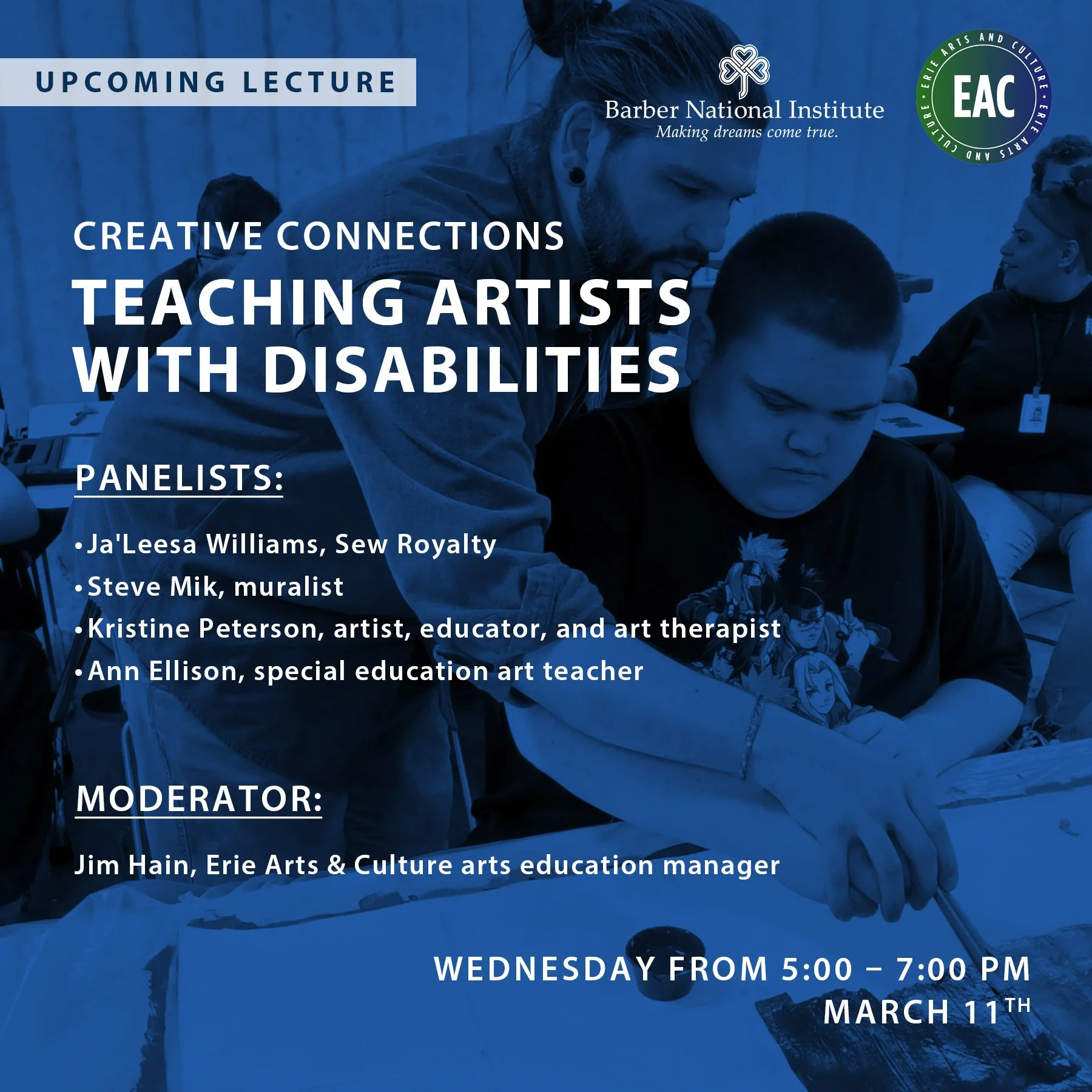 Lecture | Creative Connections: Teaching Artists with Disabilities