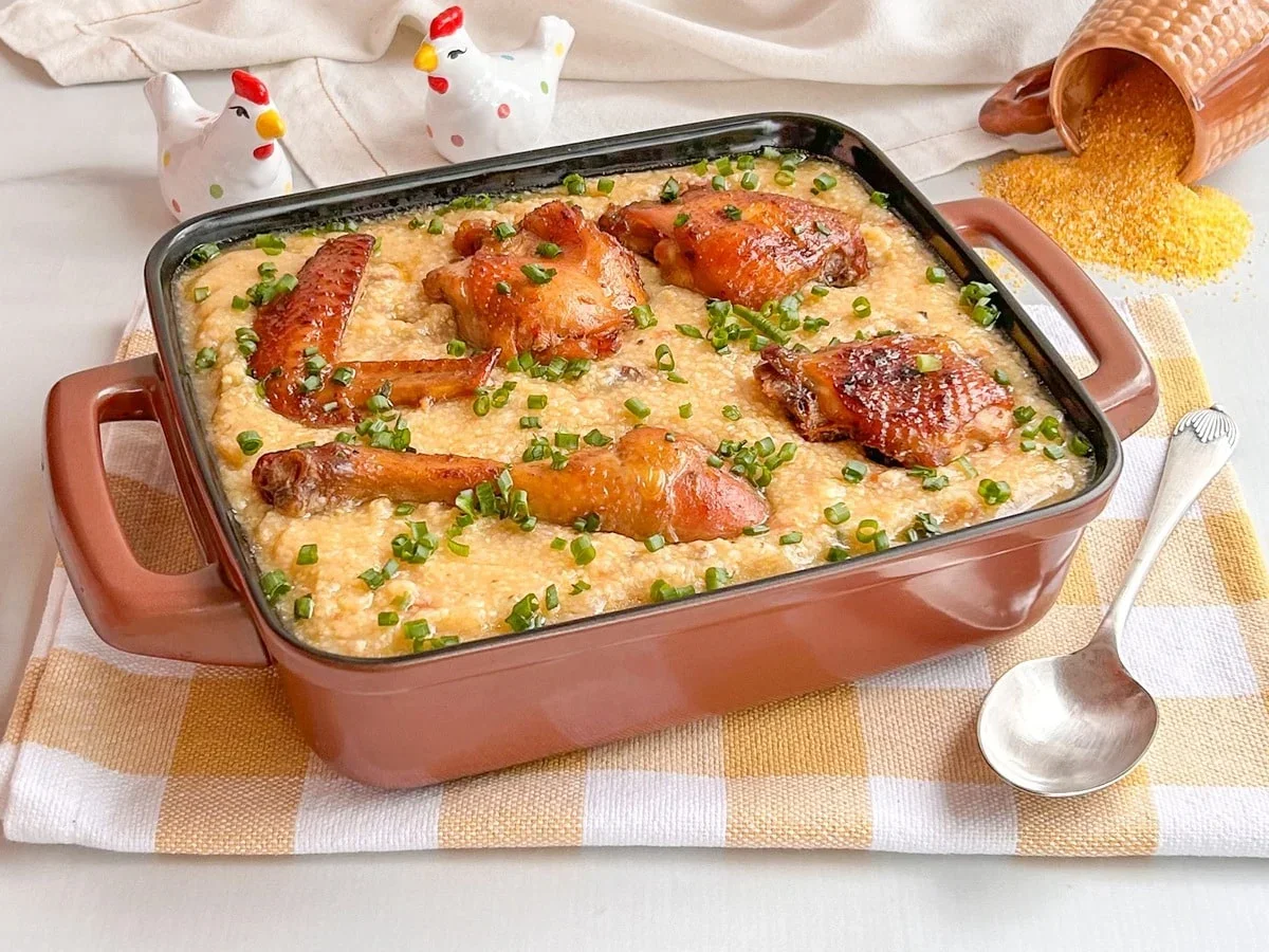 Xerém: Cape Verdean Cornmeal with Chicken