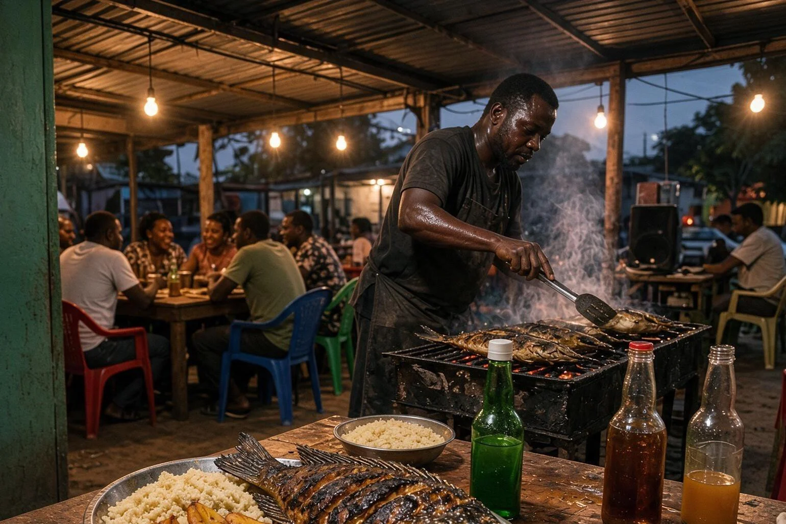 Inside the Ivorian Maquis: Where Food, Music, and Everyday French Meet