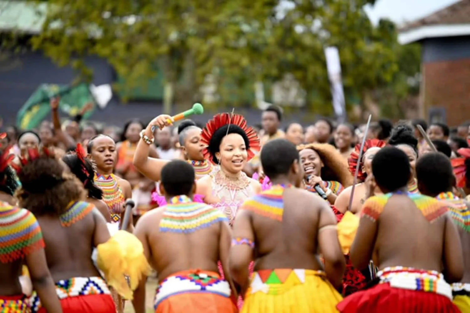 Princess Sihle Mdluli at the annual Umkhosi woMhlanga (Reed Dance) celebrating Zulu culture in South Africa.