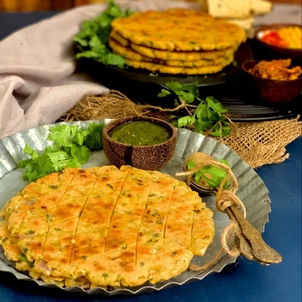 Cameroonian koki wrapped in banana leaves.