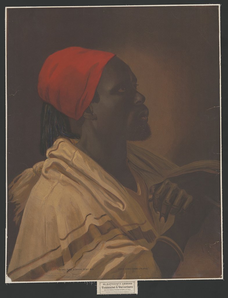 Portrait of Toussaint Louverture, leader in the Haitian Revolution.