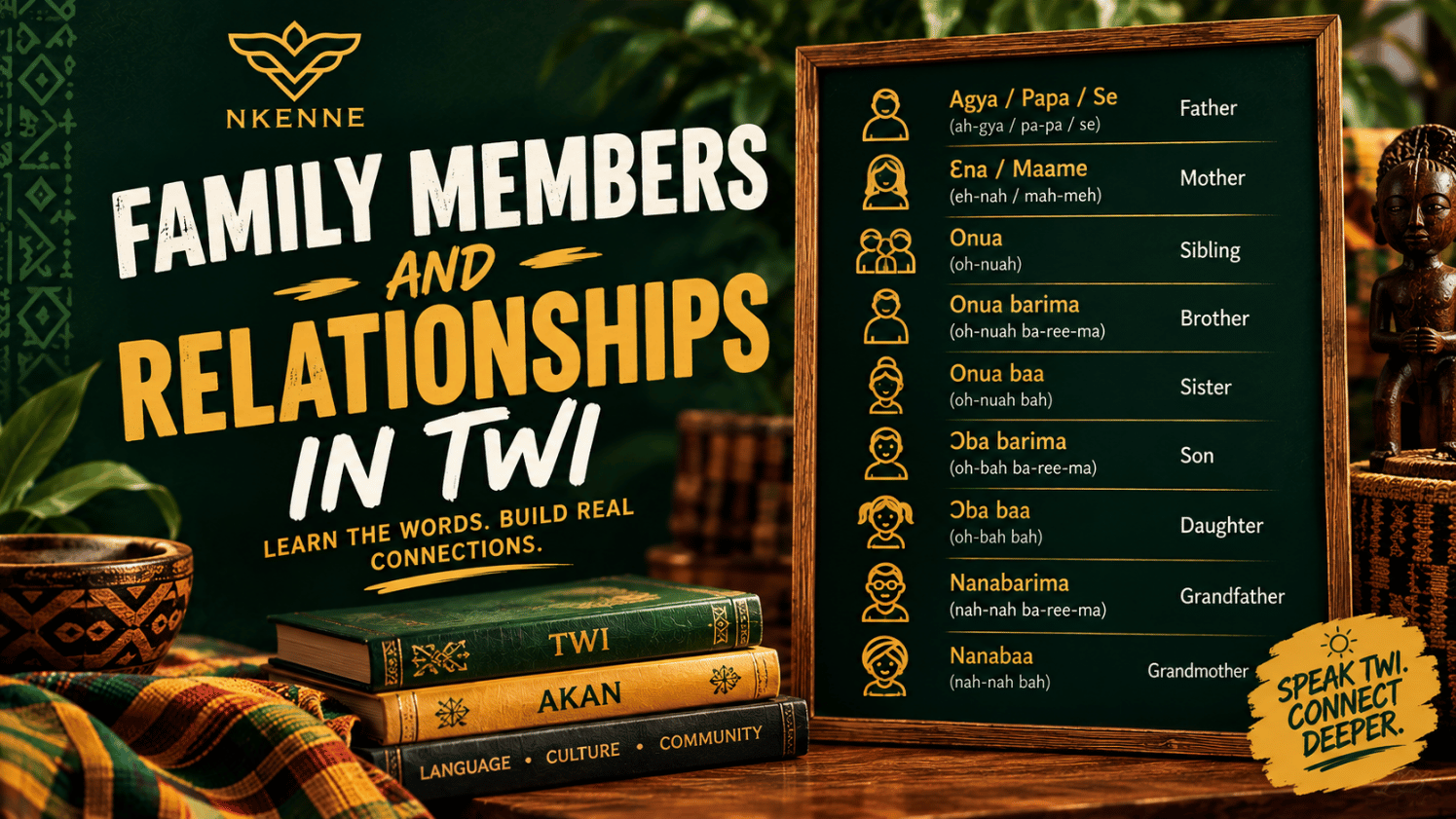 Family Members and Relationships in Twi