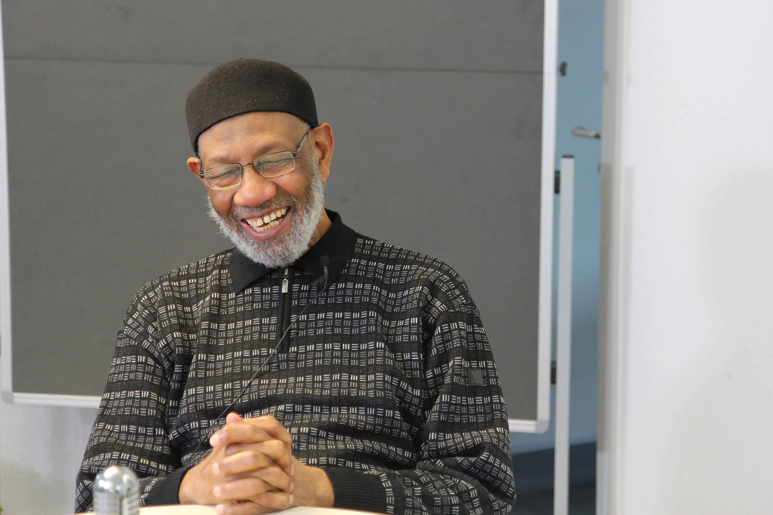 Portrait of Kenyan Swahili poet Abdilatif Abdalla