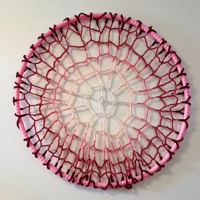 "Pink Wink Part 1" 2025, 28" x 28"