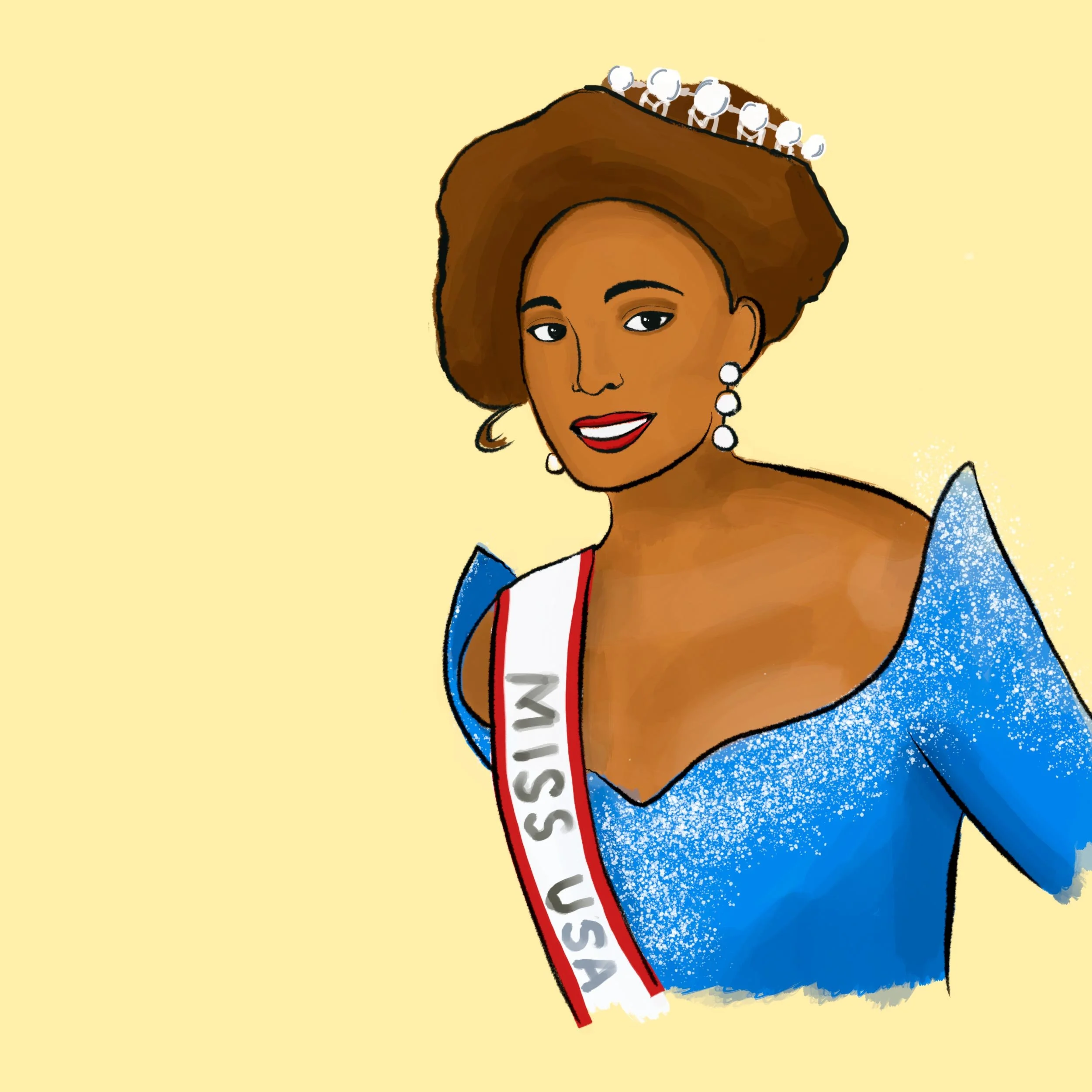 Carole Anne Marie Gist, first Black woman to win the Miss USA title