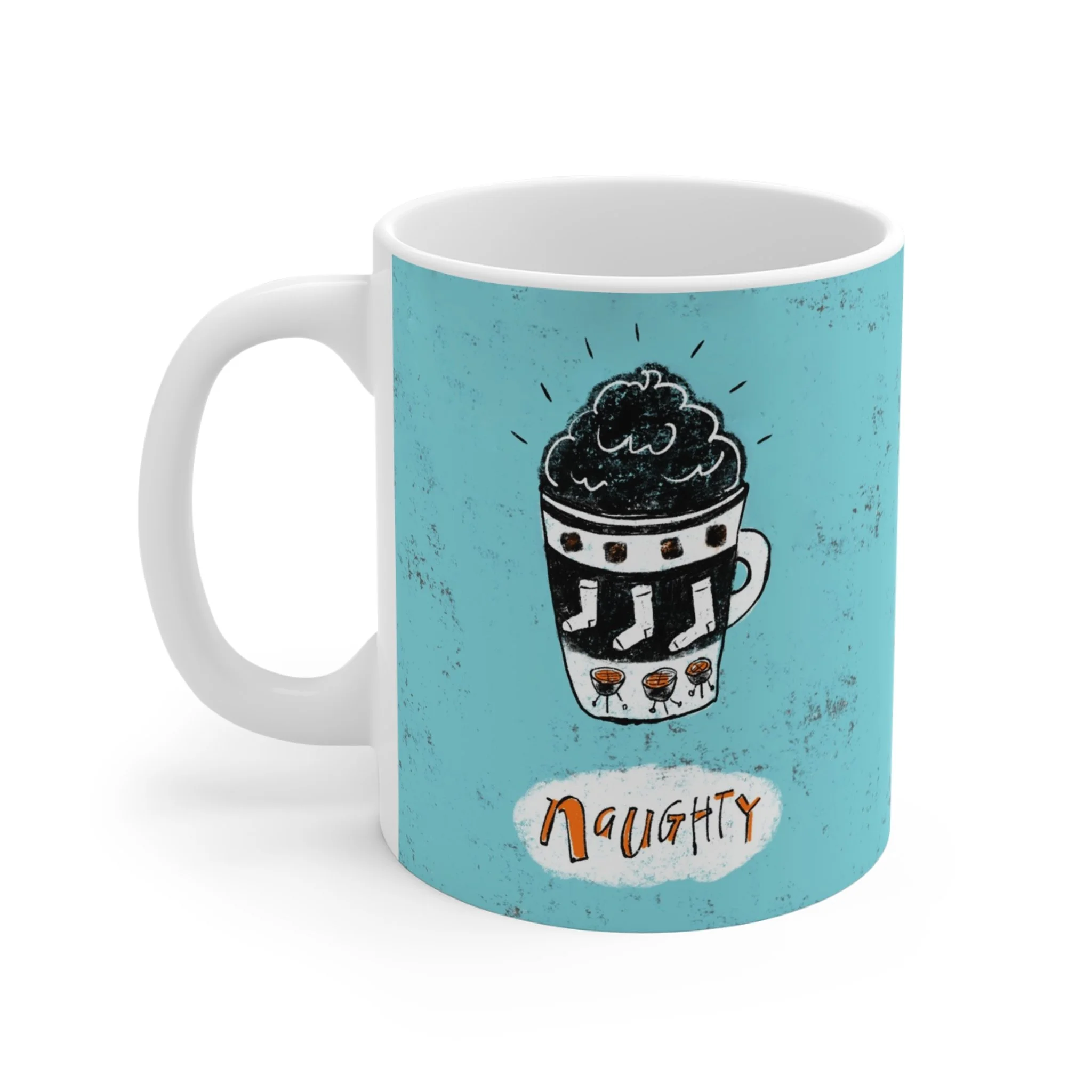 Naughty Or Nice Hot Cocoa Mug | Holiday Coffee Cup Gift