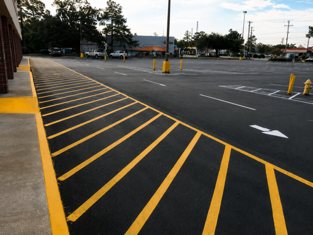 Why Industrial Pavement Striping Is Essential for Warehouses, Distribution Centers, and Manufacturing Sites