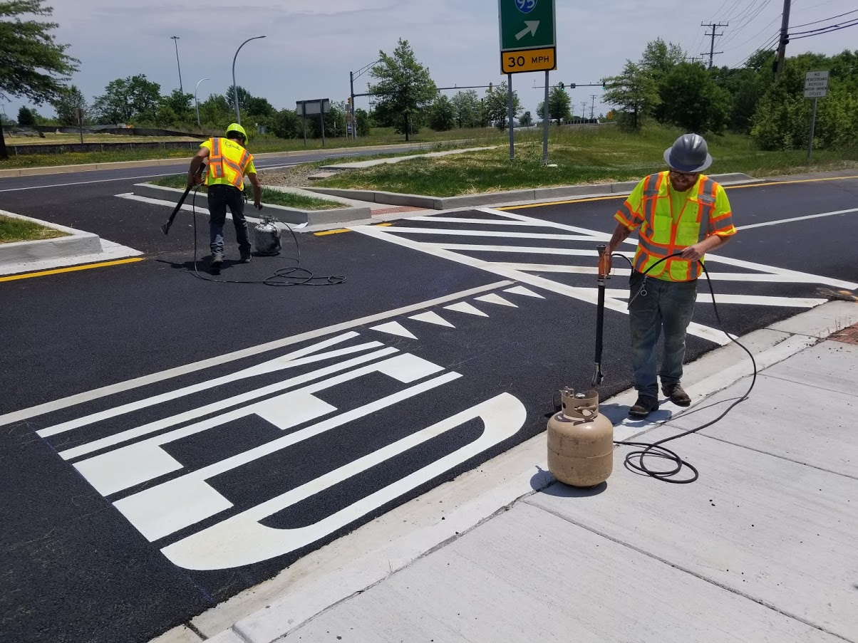 ASPHALT LINE STRIPING
